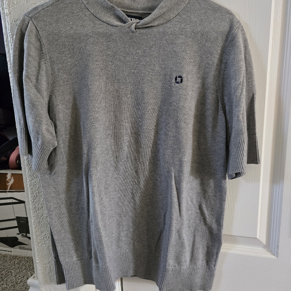 Gray Knot Neck Chase Sweater